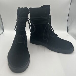 NEW Saint Morta Men's Revnant Suede Leather & Nylon Boot,Lug Sole, Black,SZ: 9M